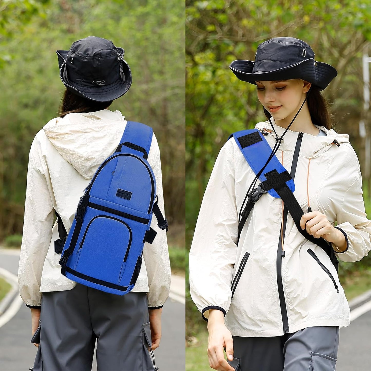 MOSISO Camera Sling Bag, DSLR/SLR/Mirrorless Camera Backpack Case Shockproof Photography Backpack with Tripod Holder & Removable Modular Inserts Compatible with Canon/Nikon/Sony/Fuji