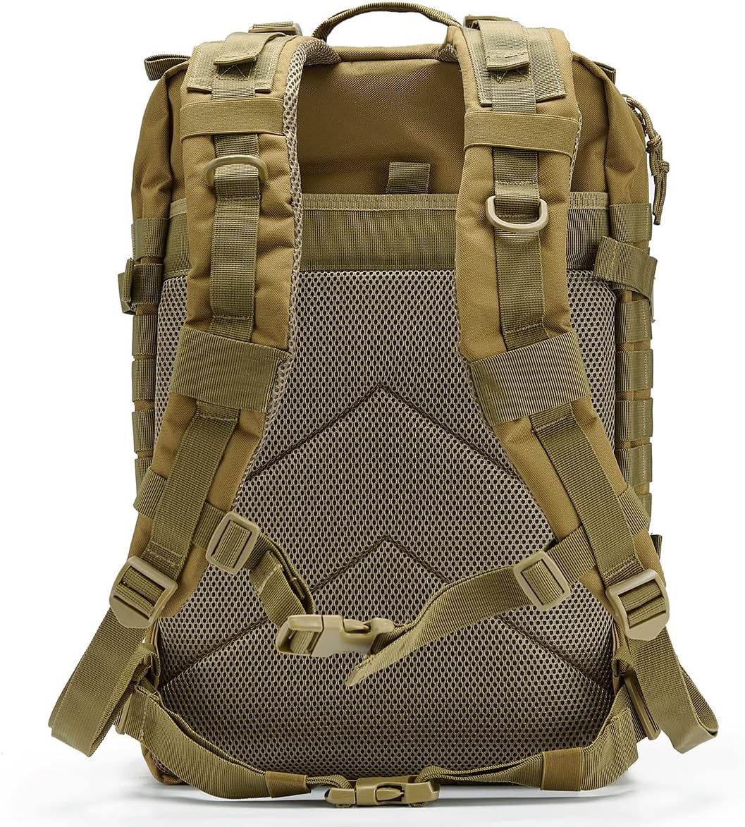 QT&QY 45L Military Tactical Backpacks For Men Camping Hiking Trekking Daypack Bug Out Bag Lage MOLLE 3 Day Assault Pack