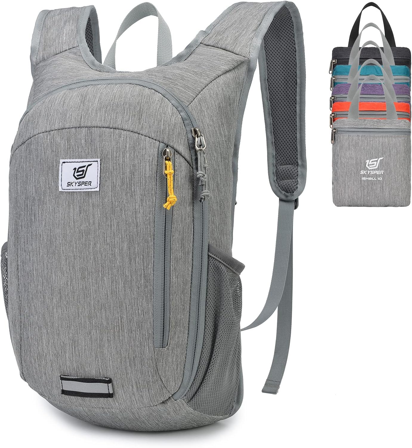 SKYSPER Small Daypack 10L Hiking Backpack Packable Lightweight Travel Day Pack for Women Men