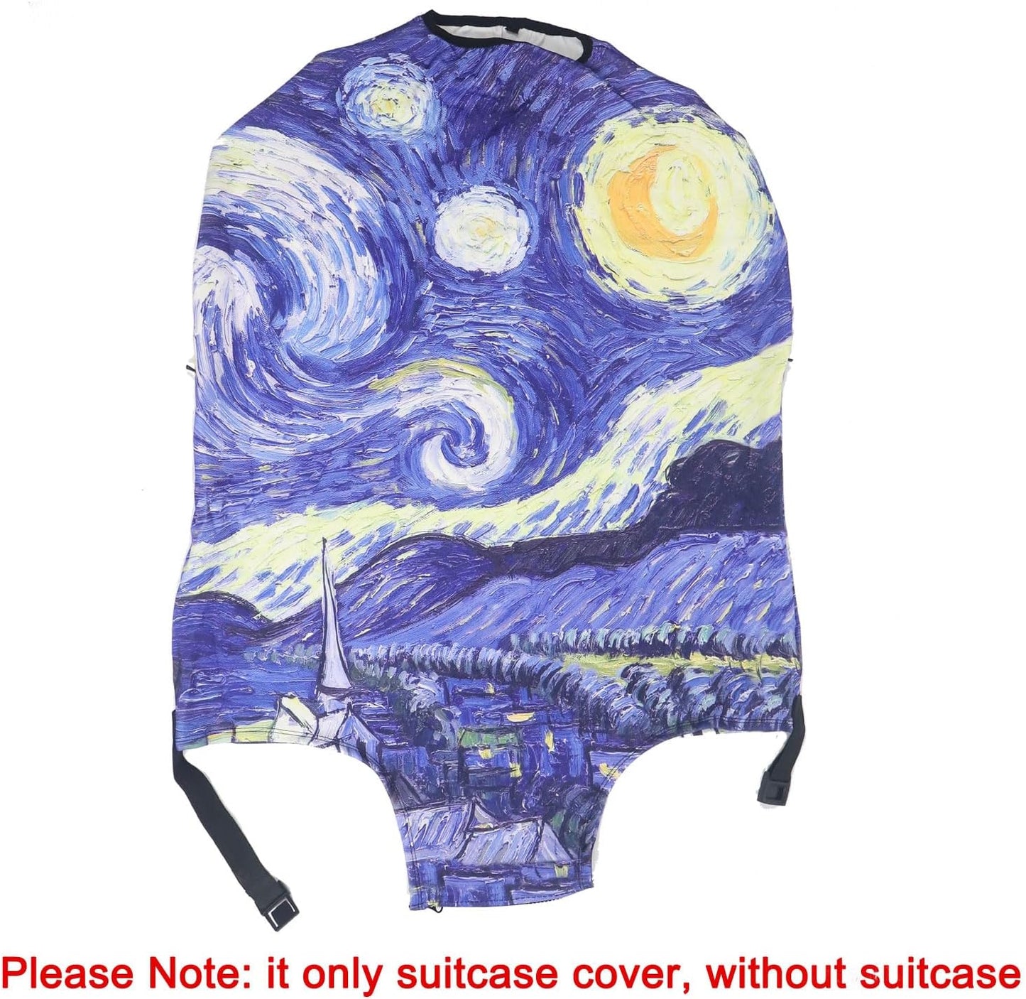 MosaiRudo Thicker Luggage Cover Elastic Suitcase Cover Protector Fits 18-32 Inch Suitcase Travel Accessories (Starry Sky, XL)