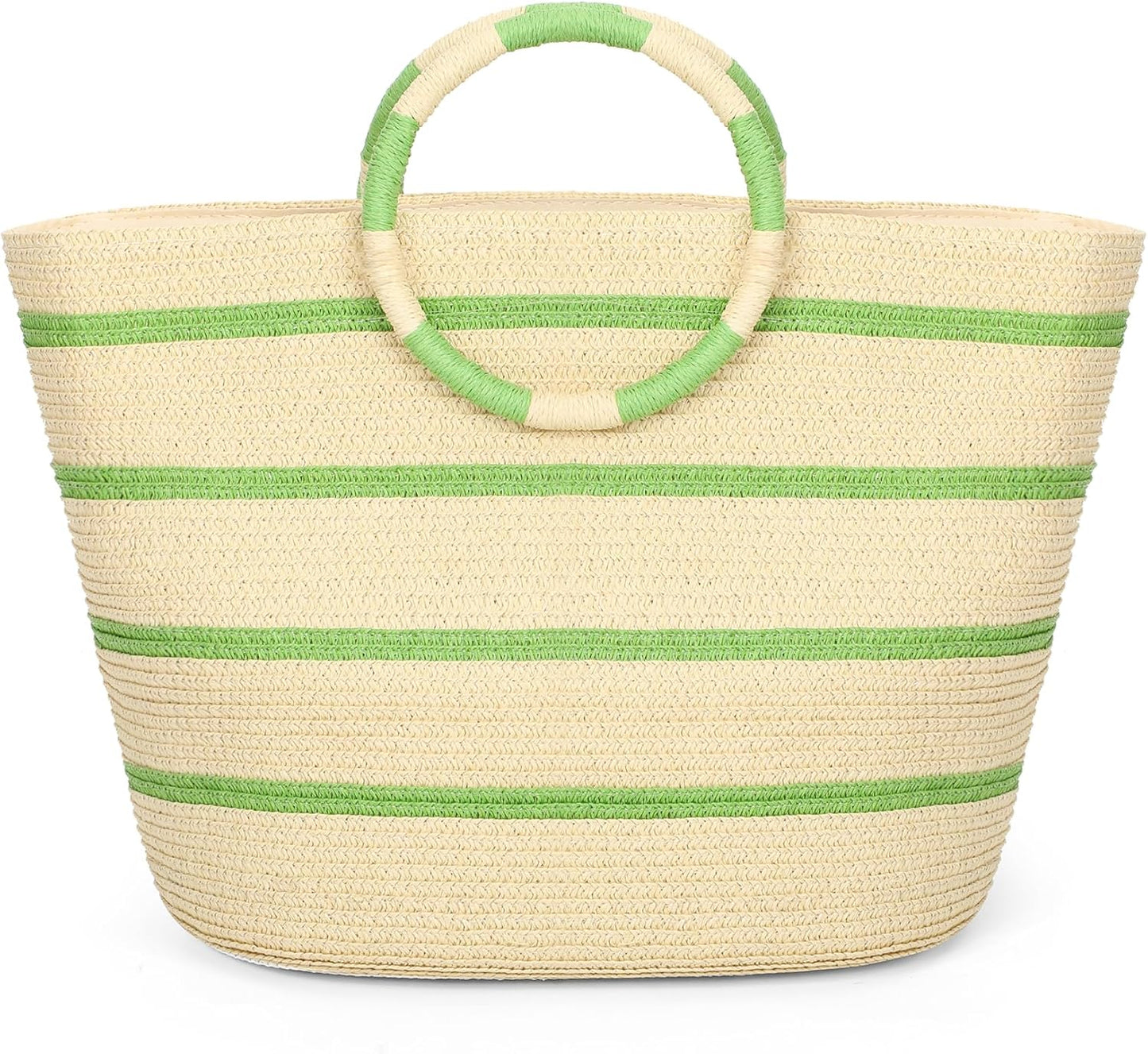 Beach Bags for Women Straw Tote Bag Summer Beach Bag Large Woven Straw Tote for Vacation Holiday