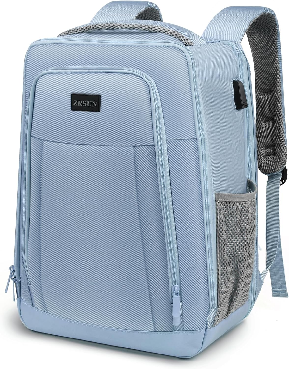 Travel Backpack, Business Anti Theft Slim Sturdy Laptops Backpack with USB Charging Port, Water Resistant College School Laptop Bag for Men & Women Fits 15.6 Inch Notebook(Blue)
