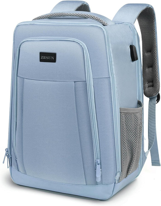 Travel Backpack, Business Anti Theft Slim Sturdy Laptops Backpack with USB Charging Port, Water Resistant College School Laptop Bag for Men & Women Fits 15.6 Inch Notebook(Blue)