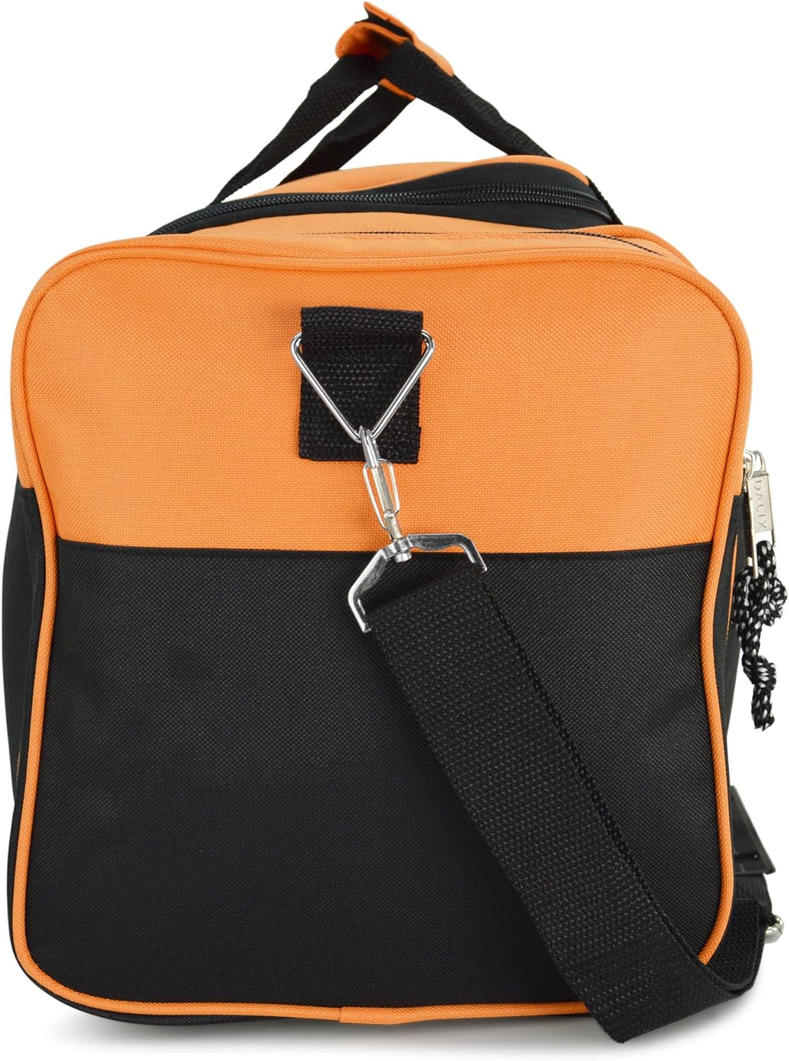 DALIX 21" Blank Sports Duffle Bag Gym Bag Travel Duffel with Adjustable Strap in Orange