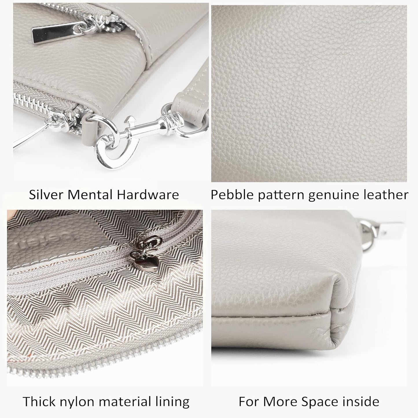 befen Genuine Leather Small Crossbody Purses for Women Travel Cross Body Bags Lightweight with Adjustable Shoulder Strap