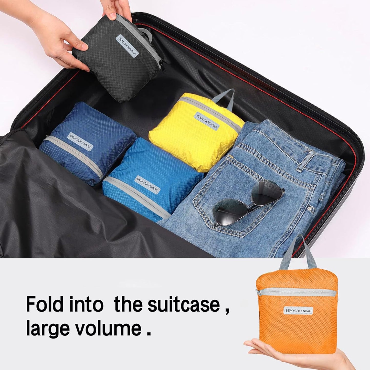 35L Foldable Waterproof Backpack For Outdoor Sports Travel Inside Wet Clothes Compartment Packable For Multiple