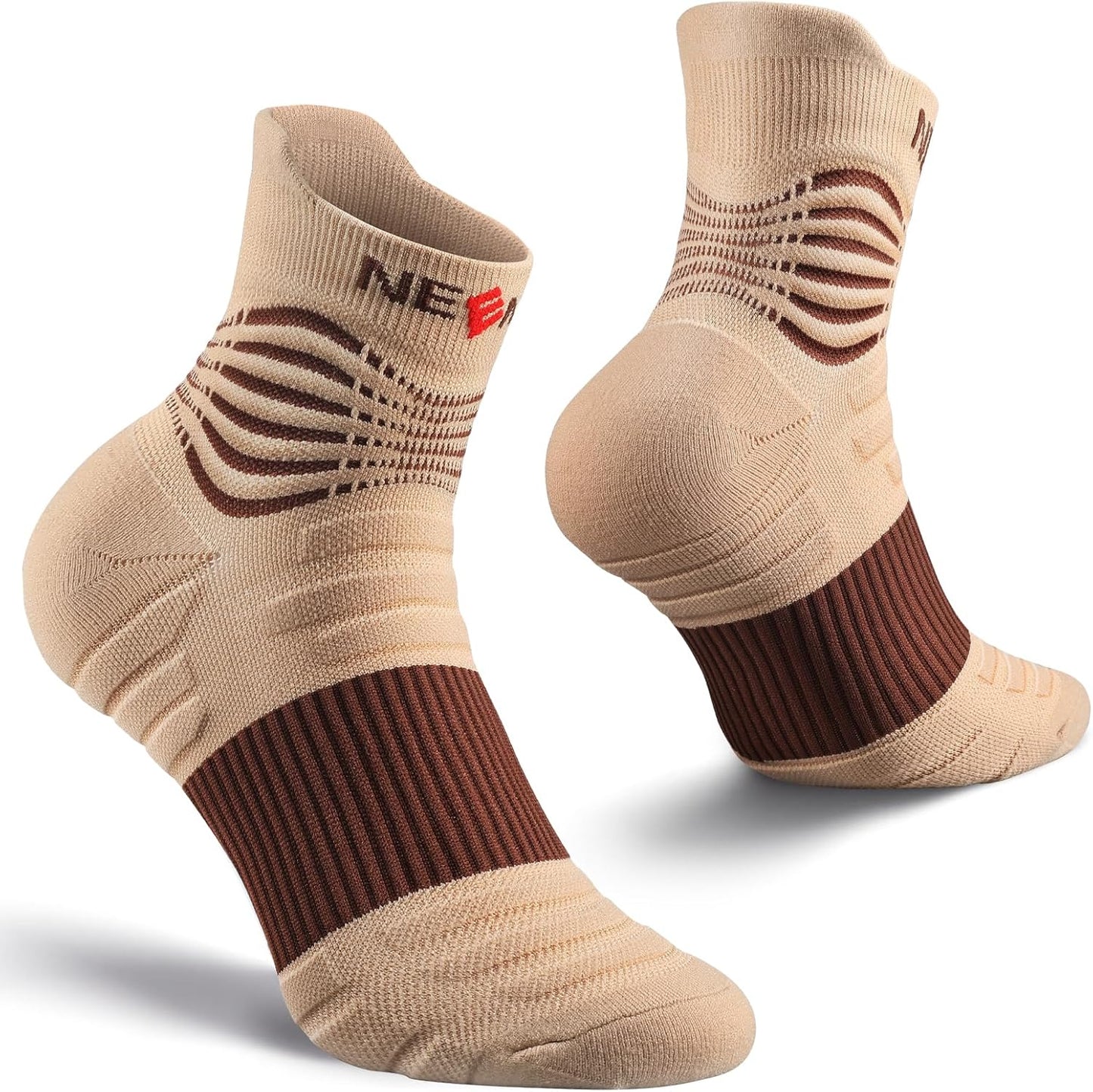NEENCA Professional Compression Socks, Medical Athletic Ankle Socks for Injury Recovery & Pain Relief, Sports Protection, Circulation —1 Pair, 20-30 mmhg