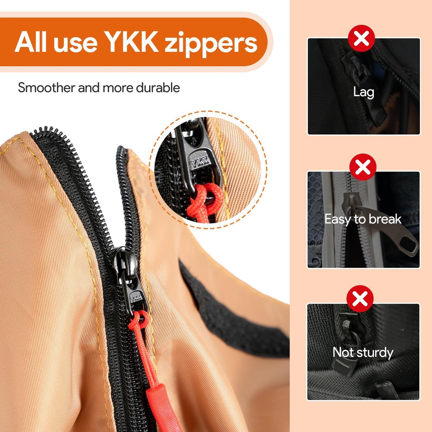 Garment Duffle Bags for Travel, HOMQUIET Convertible Garment Duffel Bag, All YKK Zippers Carry On Garment Bags, 2 in 1 Hanging Waterproof Suit Travel Bag with Shoe Compartment, for Men Women, Brown