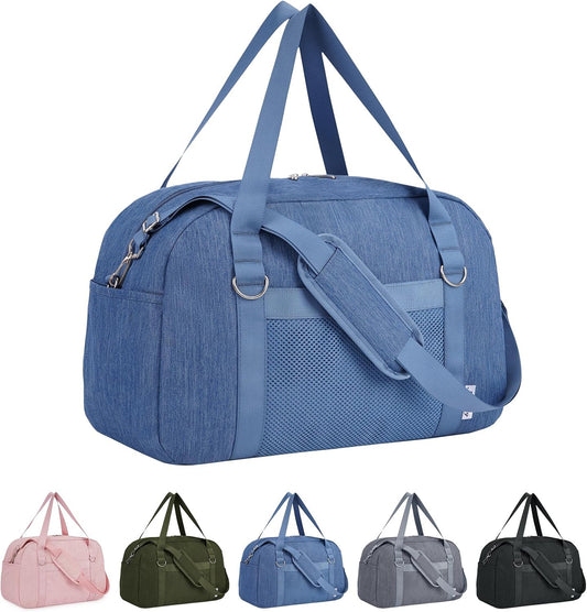 Narwey For Spirit Airlines Personal Item Bag 18x14x8, Small Duffle Bag for Travel Duffel for Traveling, Carry on Bag for Airplanes Underseat Overnight for Women and Men (Navy Blue)