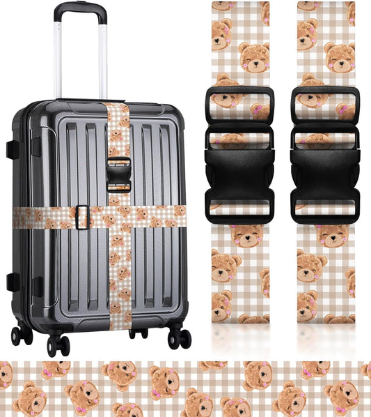 Luggage Straps for Suitcases Travel Belt Luggage Band Heavy Duty Traveling Luggage Identifier Cute Women Girls Unique Accesory,