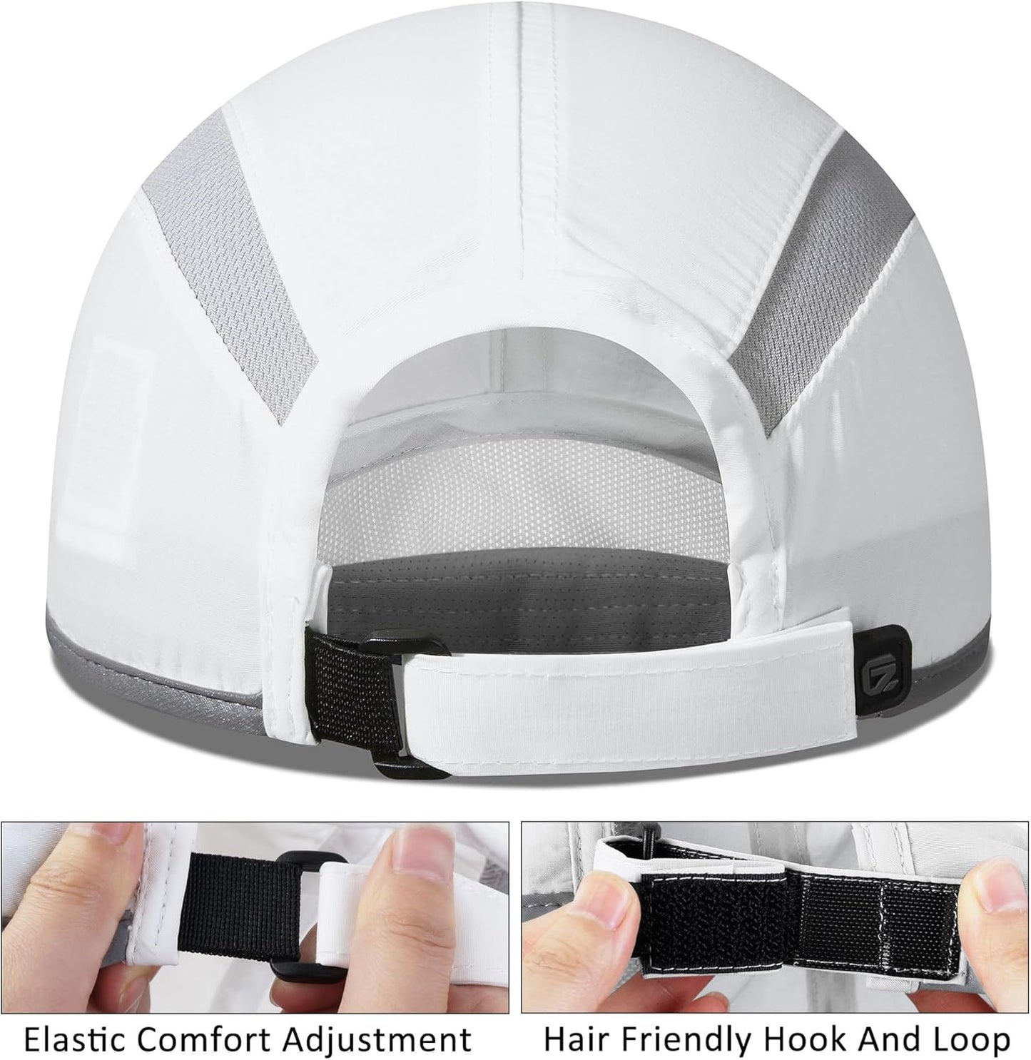 GADIEMKENSD Reflective Folding Outdoor Hat Unstructured Design UPF 50+ Sun Protection Sport Hats for Womens and Mens