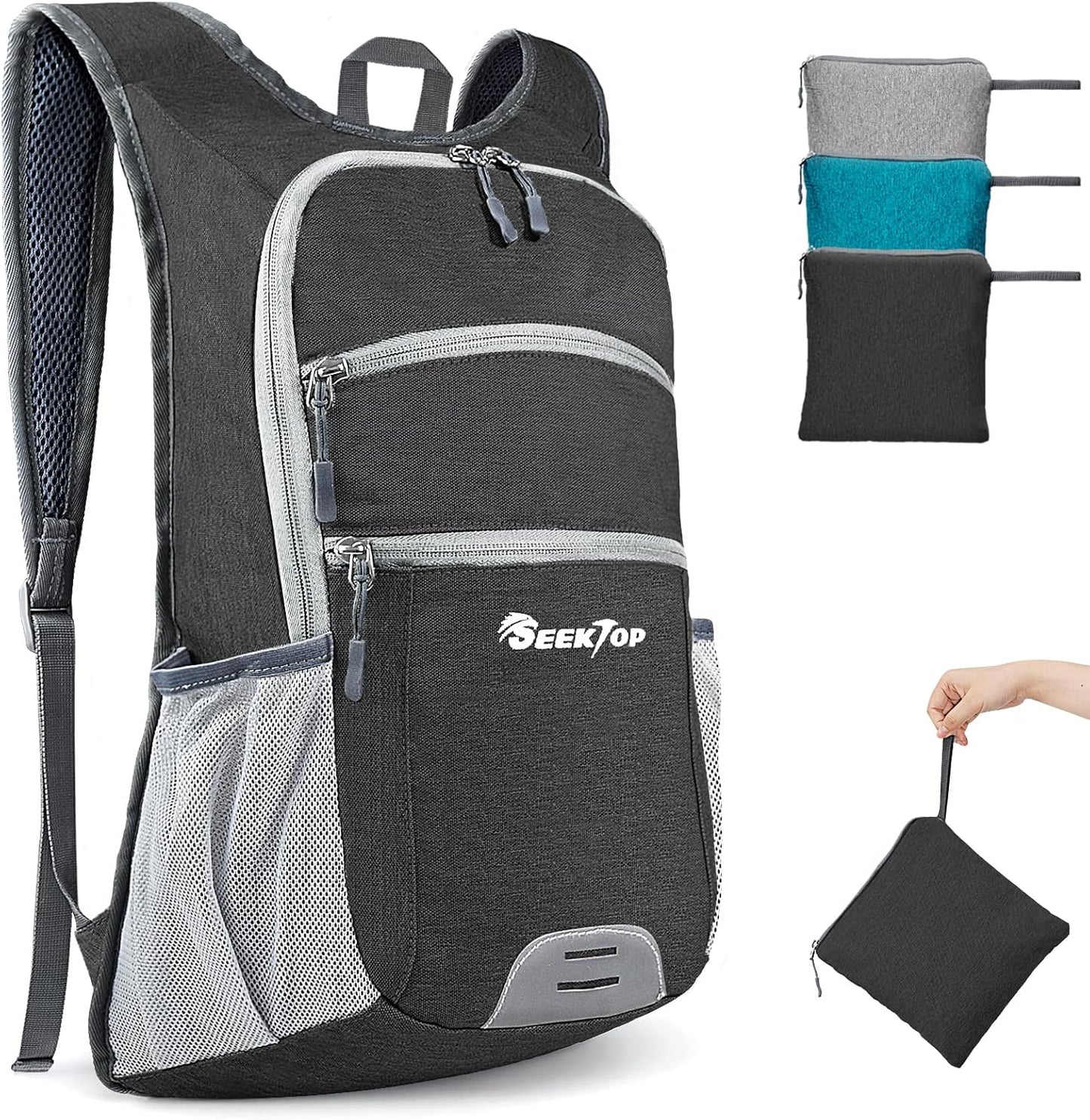 Seektop 20L Hiking Backpack Ultra Lightweight Waterproof Travel Backpack Packable Small Outdoor Bag Foldable Day Pack for Women Men