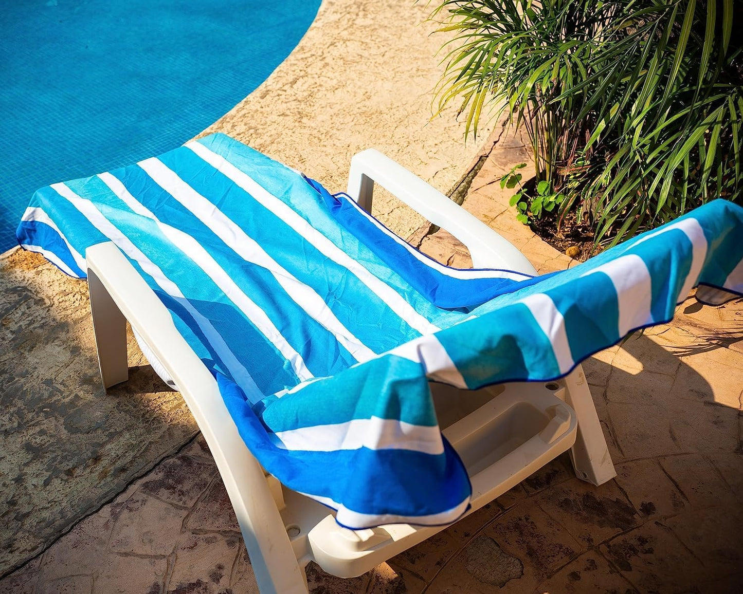 Quick Dry Towel Extra Large 78x35 Inch - Microfiber Beach Towel - Perfect for Beach, Travel, Swimming, Pool, Yoga, Hiking, Camping - Lightweight, Fast Drying, Compact for Adults (Maldives)