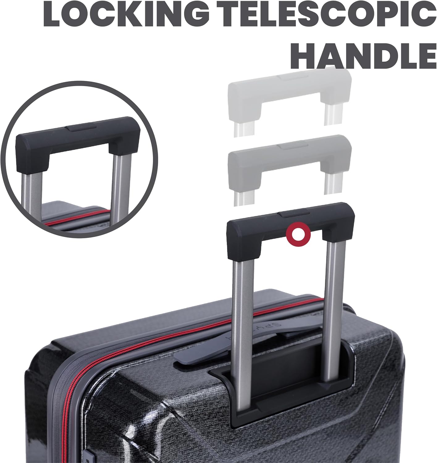 Spyder Traverse 29 Inch Large Checked Baggage Expandable Hardside Upright Suitcase with 360° Spinner Wheels, TSA Approved Lock, Charcoal