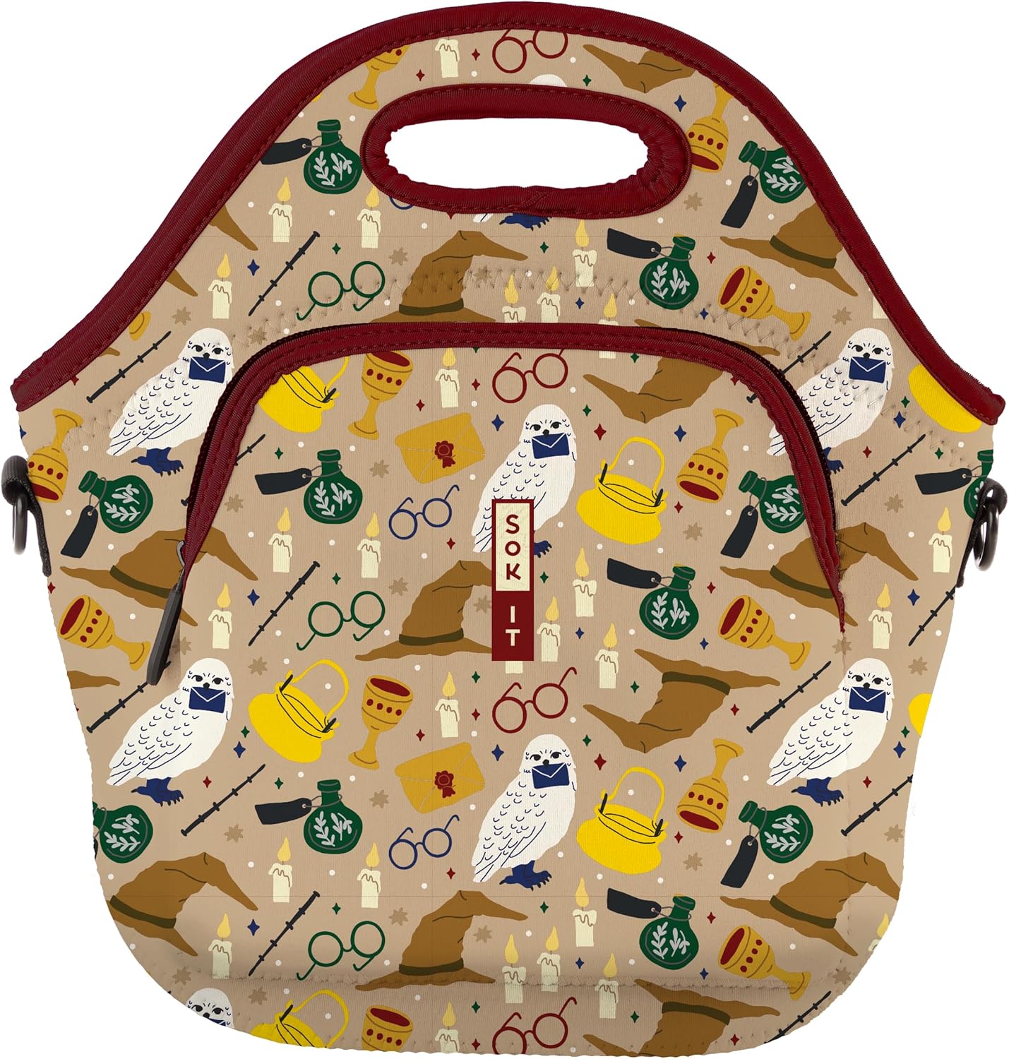 Sok It LunchTote Zippered Bag Insulated Neoprene Caddy (Horcrux, X-Large 6.5 Quart Lunch Tote)