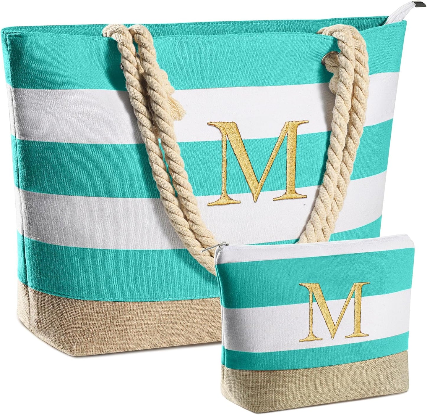 YOOLIFE Beach Bags for Women - Travel Canvas Beach Tote, Pool Waterproof Bag, Travel Essentials, Gifts for Women Birthday