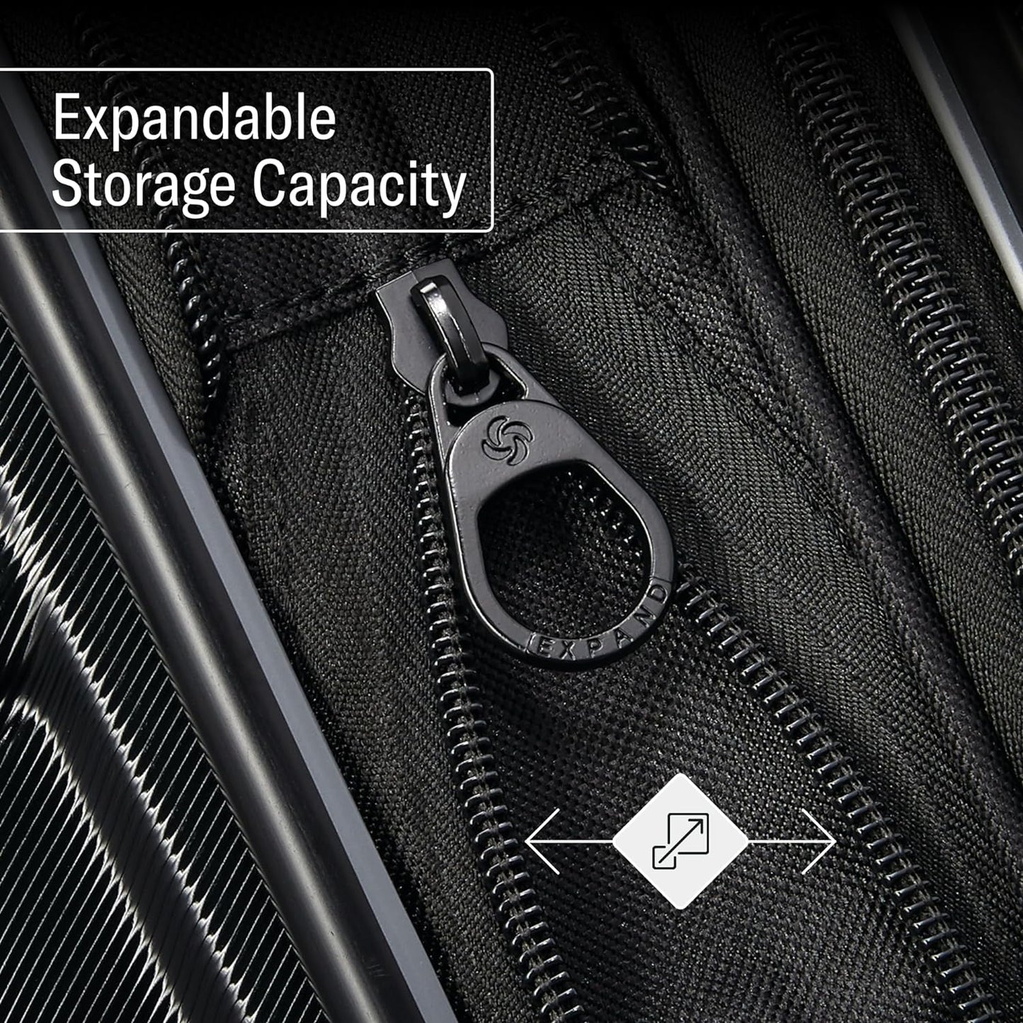Samsonite Omni 2 International Carry-On Luggage with 360° Spinner Wheels - Scratch Resistant Hardshell - TSA, Airline-Approved - Expandable Polycarbonate Shell for Lightweight Travel - Artic Silver