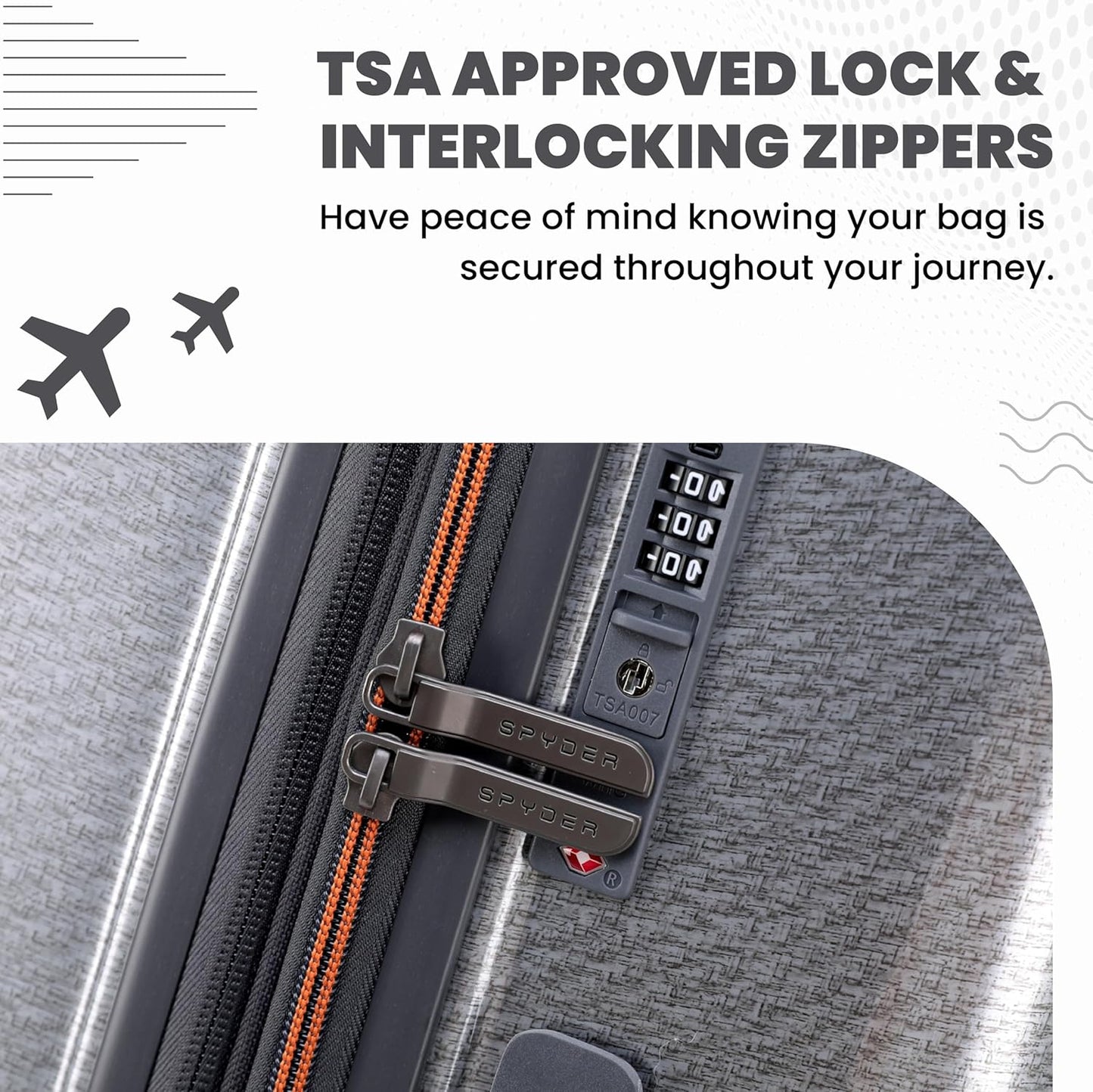 Spyder Traverse 29 Inch Large Expandable Hardside Upright Suitcase with 360° Spinner Wheels, TSA Approved Lock, Silver