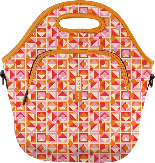 Sok It LunchTote Zippered Bag Insulated Neoprene Caddy (Take Shape, X-Large 6.5 Quart Lunch Tote)