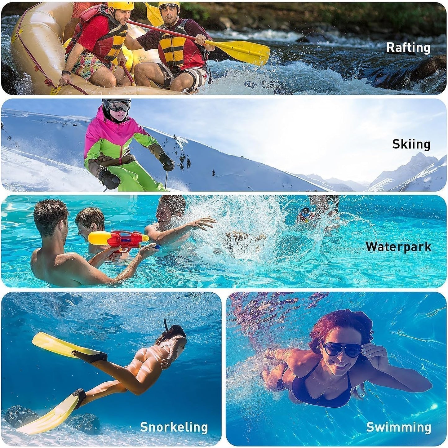 Marine IP68 Waterproof Phone Pouch, Floating Waterproof Phone Case with iPhone 16/15 Pro Max/ 14 Pro Max/ 13 Pro Max/ 12/ S24 Up to 7 inch, 2 Pack Black/Hi-Vis Yellow
