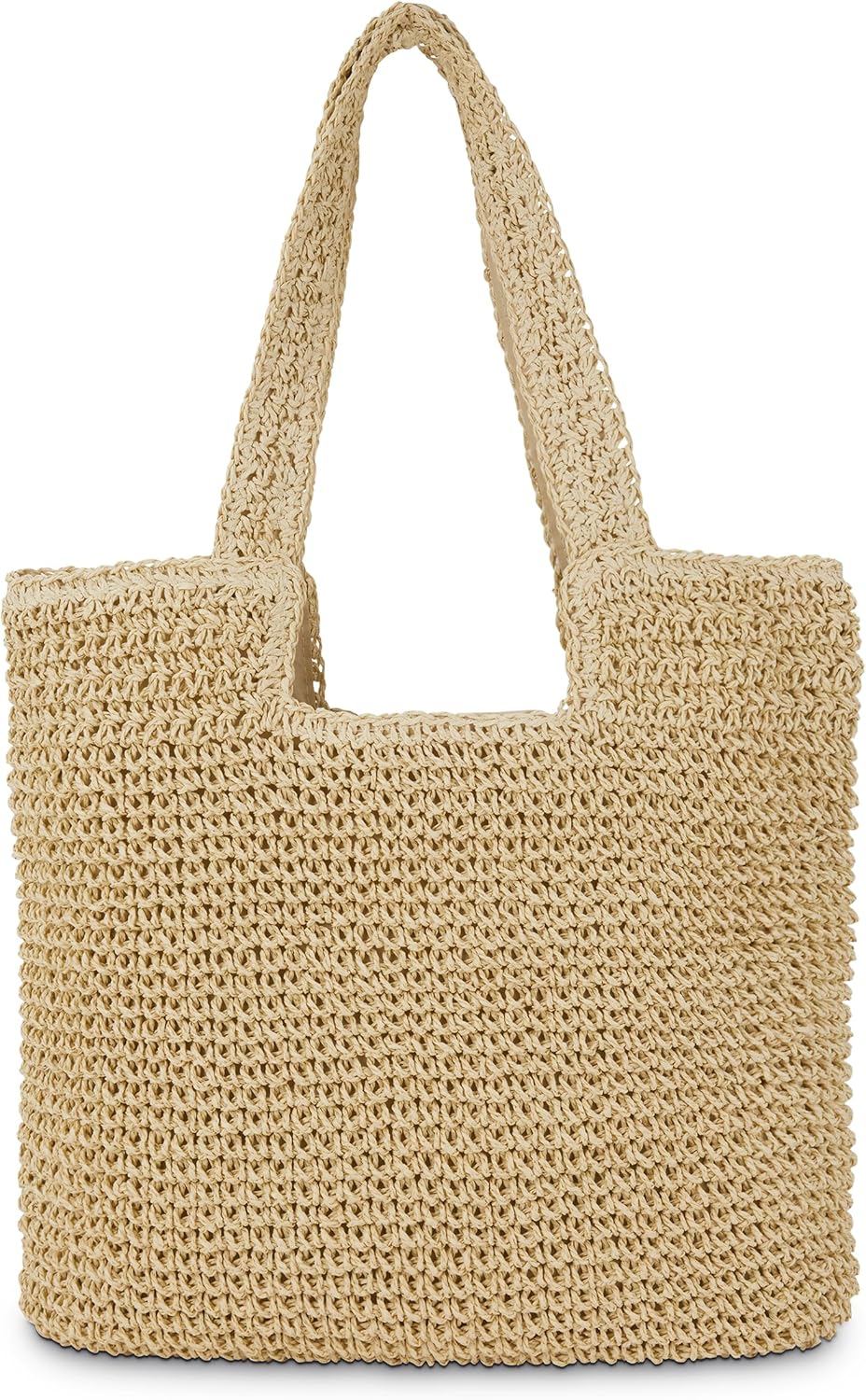 Straw Beach Tote Bag: Large Summer Boho Woven Bags - Rattan Handmade Shoulder Handbags for Women
