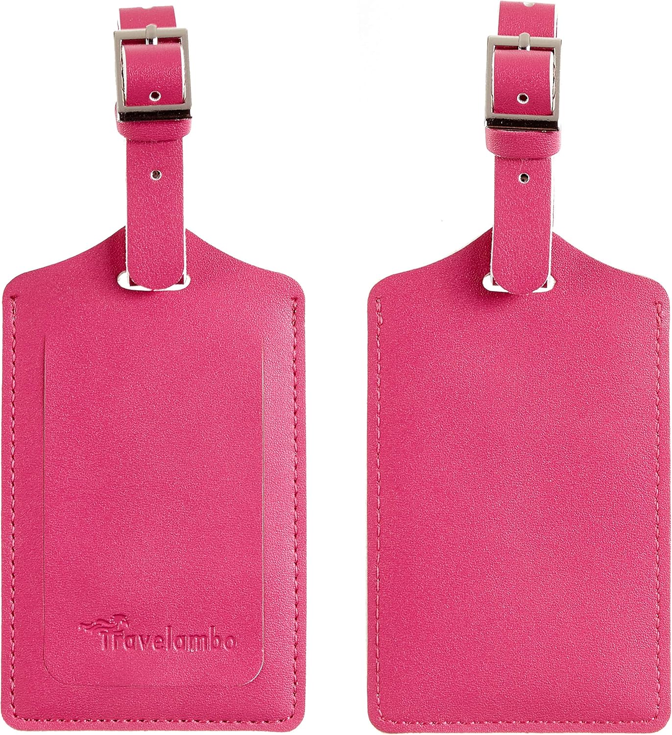 8 Pack Leather Luggage Travel Bag Tags by Travelambo