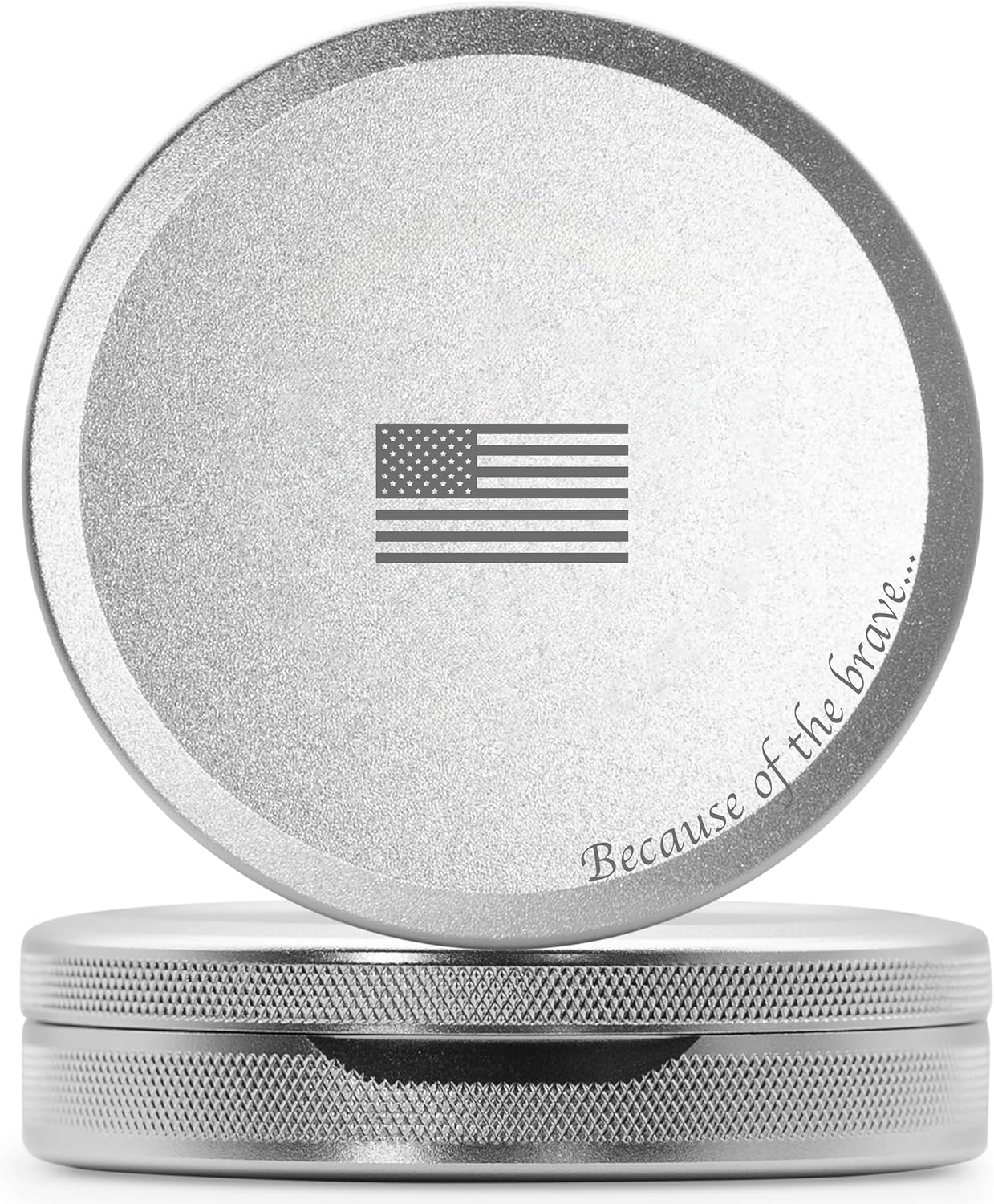 Metal Pouch Can | Metal Container | Slim EDC Pocket Tin | Airtight & Moisture-Resistant | Compact Daily Organizer | Pill Case & Travel Tin | Father’s Day Gift for Dad | (Insignia Ed, Silver, Tall)