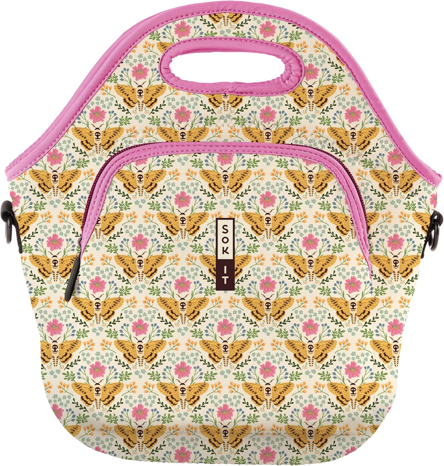Sok It LunchTote Zippered Bag Insulated Neoprene Caddy (Metamorphosis, X-Large 6.5 Quart Lunch Tote)