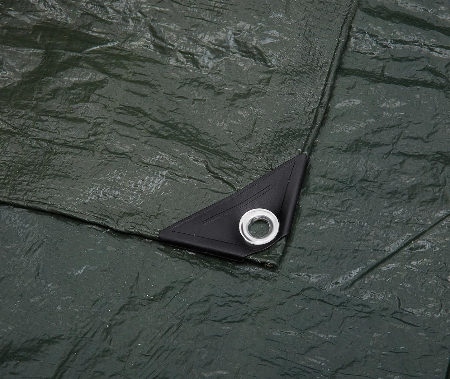 Amazon Basics Waterproof Camping Tarp, 8 Feet x 10 Feet, Dark Green