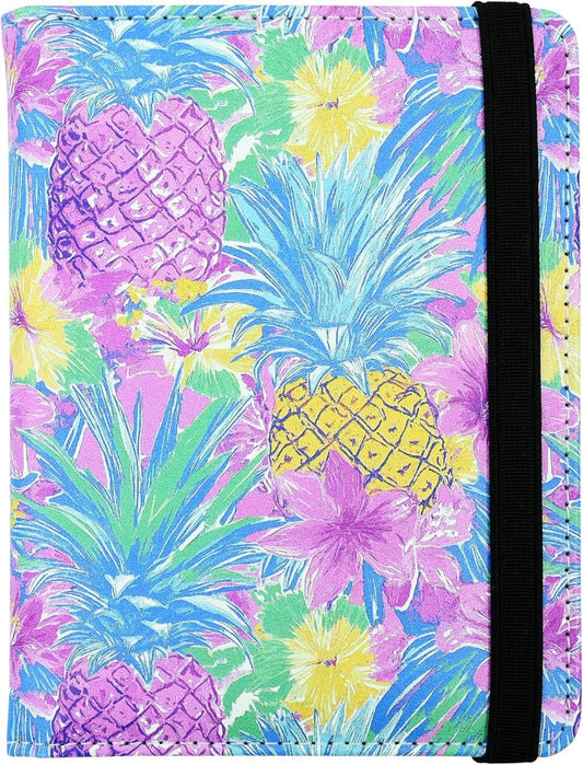 Tropical Pineapple Passport Holder for Women and Men PU Leather Passport Cover for Travel